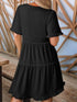 tiered-notched-short-sleeve-mini-dress OhSoStyled - Sophia's Style in Black-6
